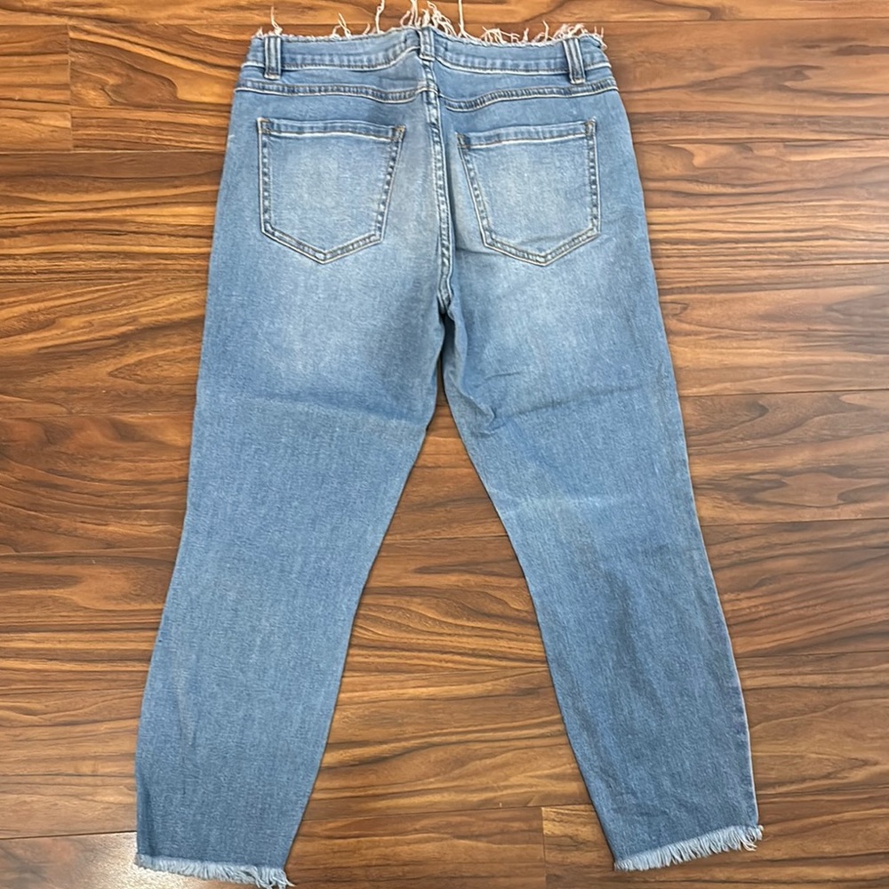 LC Lauren Conrad Light Blue Cropped Jeans Skinny Capri